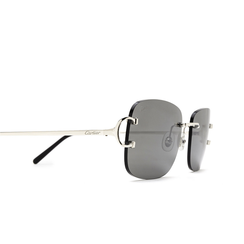 Cartier CT0011RS Sunglasses 001 silver - 3/4