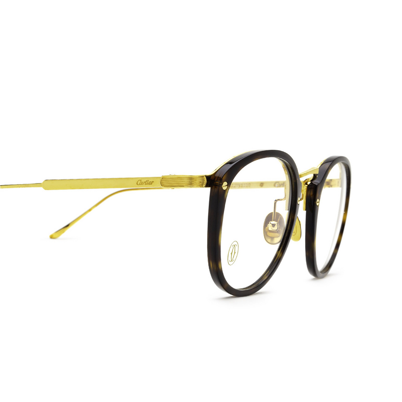 Cartier CT0020O Eyeglasses 005 gold & havana - 3/4