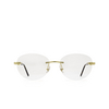 Cartier® Oval Eyeglasses: CT0028O color Gold 003 - product thumbnail 1/3.
