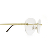 Cartier® Oval Eyeglasses: CT0028O color Gold 003 - product thumbnail 3/3.