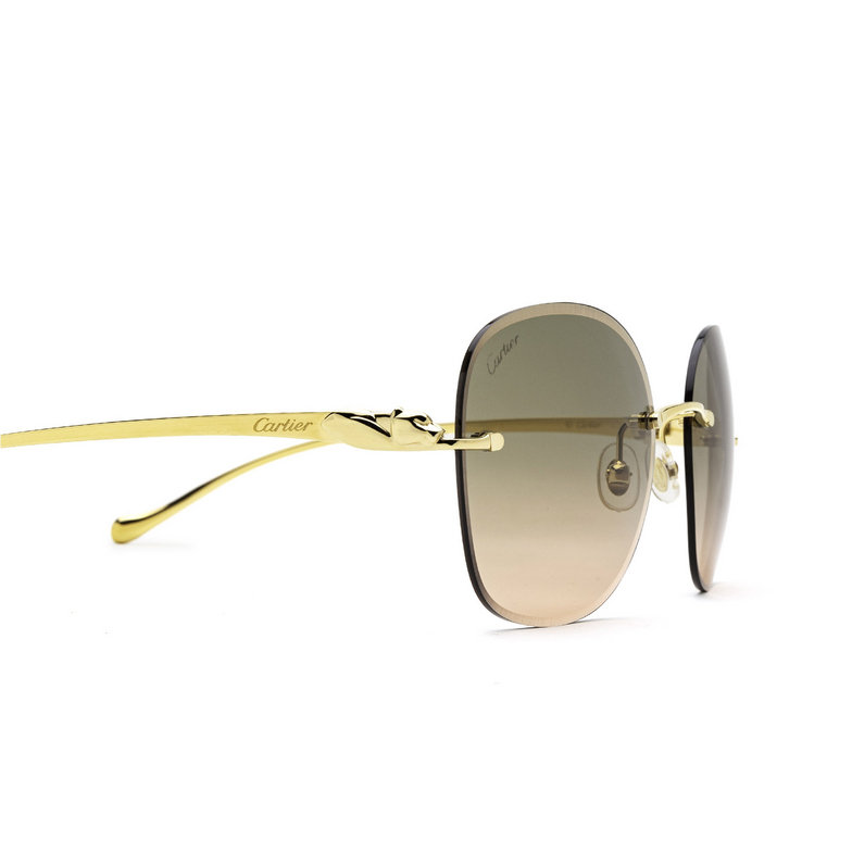 Cartier CT0028RS Sunglasses 001 gold - 3/4