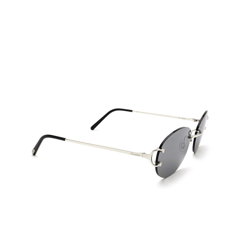 Cartier CT0029RS Sunglasses 001 silver - 2/4