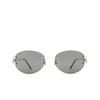 Occhiali da sole Cartier CT0029RS 001 silver - anteprima prodotto 1/4