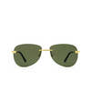 Cartier CT0035RS Sunglasses 002 gold - product thumbnail 1/4