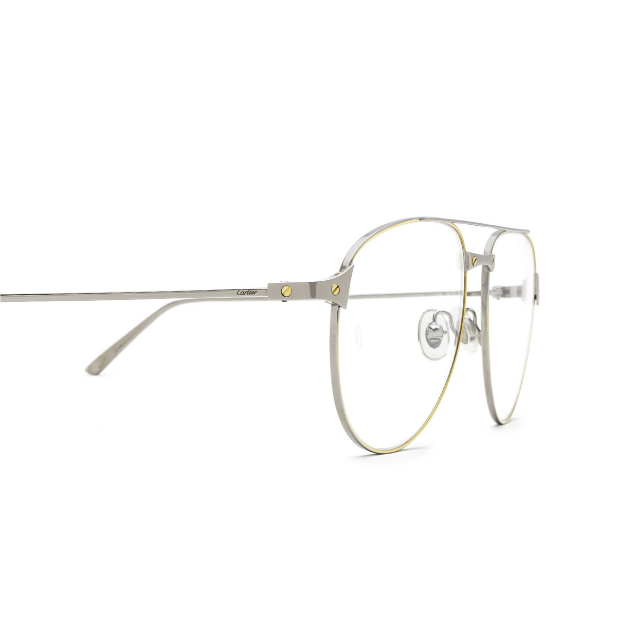Cartier CT0039O Eyeglasses 003 Ruthenium - product thumbnail 3/4