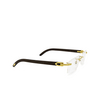Gafas graduadas Cartier CT0052O 005 brown & gold - Miniatura del producto 2/5
