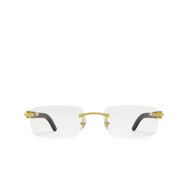 Gafas graduadas Cartier CT0052O 005 brown & gold - Vista delantera