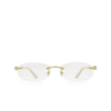 Cartier® Oval Eyeglasses: CT0056O color White 002 - product thumbnail 1/3.