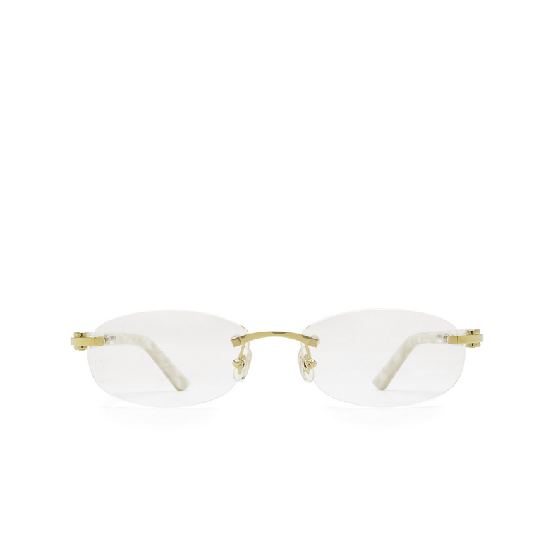 Gafas graduadas Cartier CT0056O 002 white - 1/4