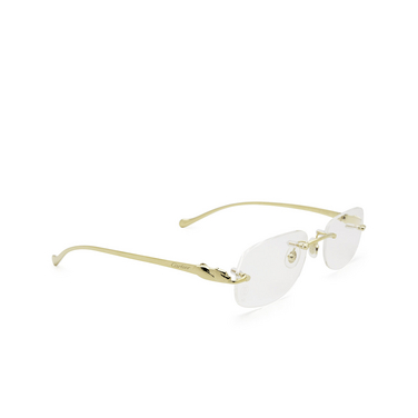 Cartier CT0058O Korrektionsbrillen 002 gold - Dreiviertelansicht