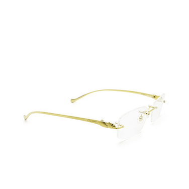 Cartier CT0061O Eyeglasses 002 gold - three-quarters view