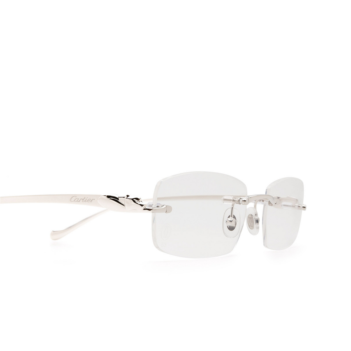 Cartier CT0061O Eyeglasses 003 Silver - product thumbnail 3/4