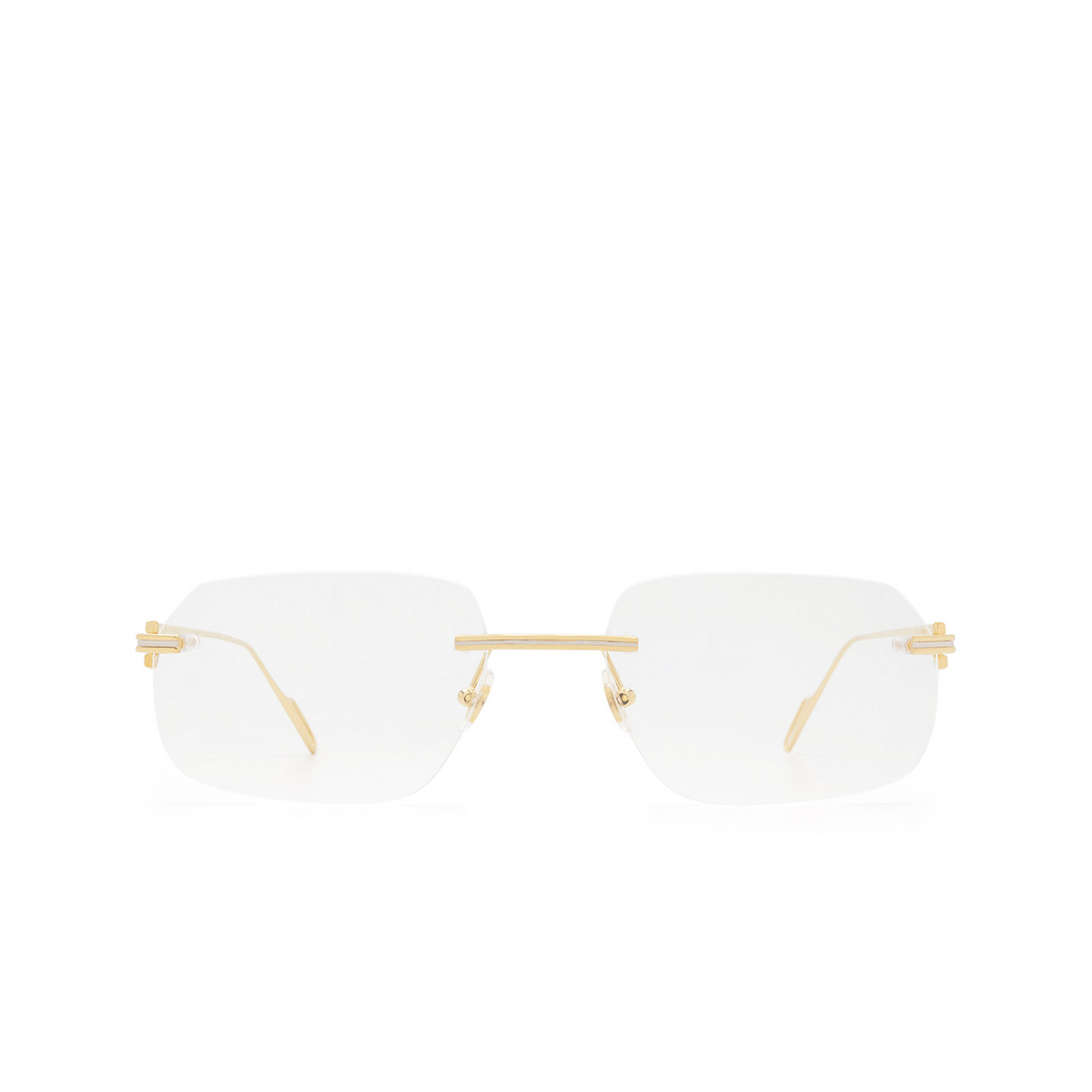 Cartier CT0113O Eyeglasses 003 Shiny Gold - front view