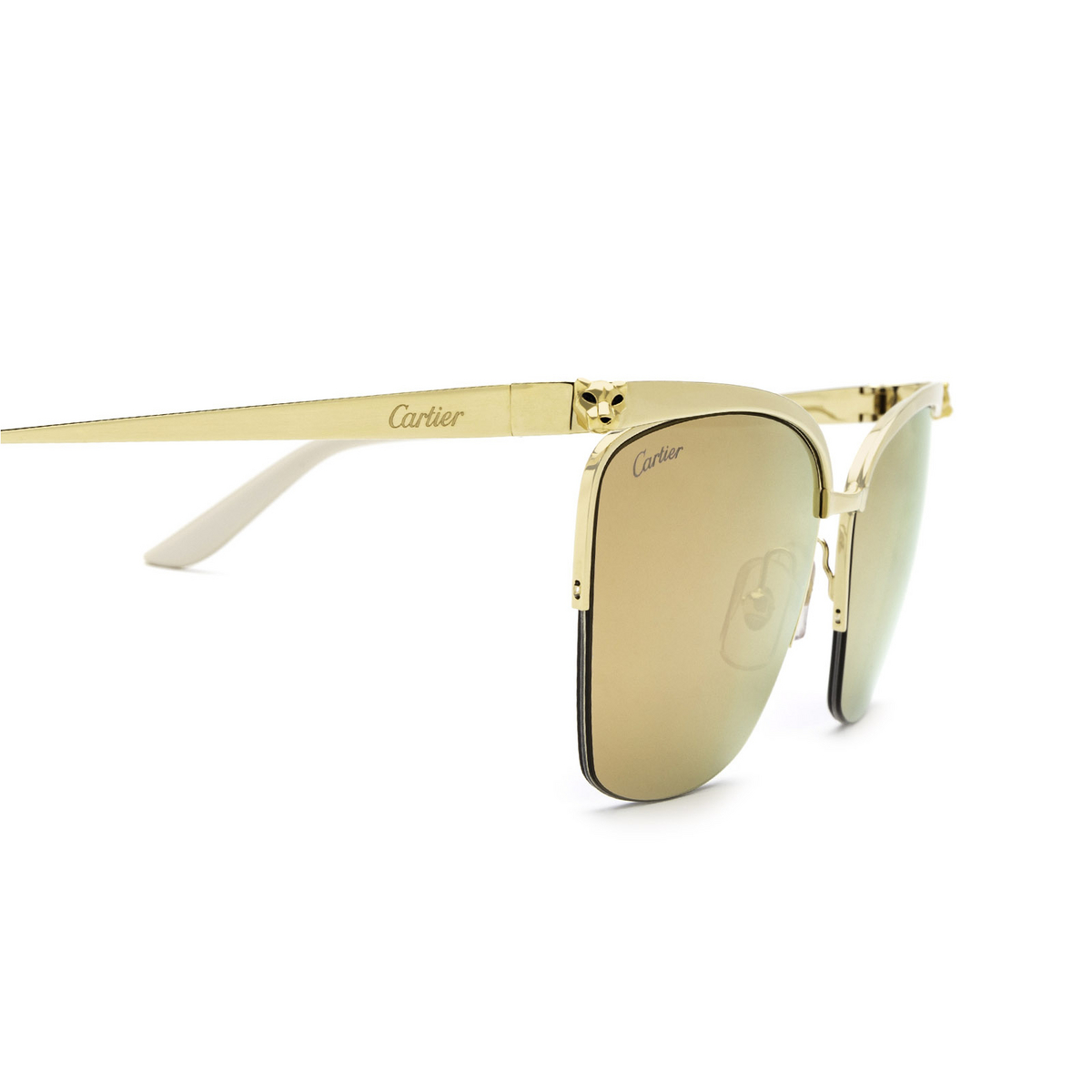 Cartier CT0124S Sunglasses 002 Gold - 3/4
