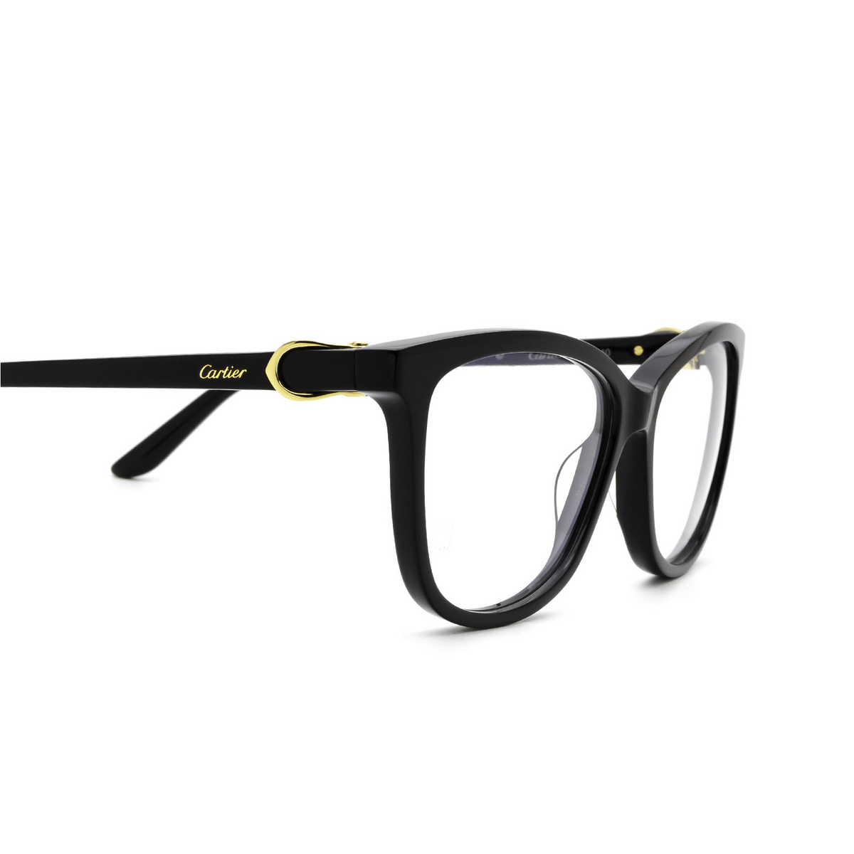 Cartier CT0129O Eyeglasses 005 Black - product thumbnail 3/4