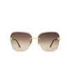 Cartier CT0147S Sunglasses 004 gold - product thumbnail 1/4