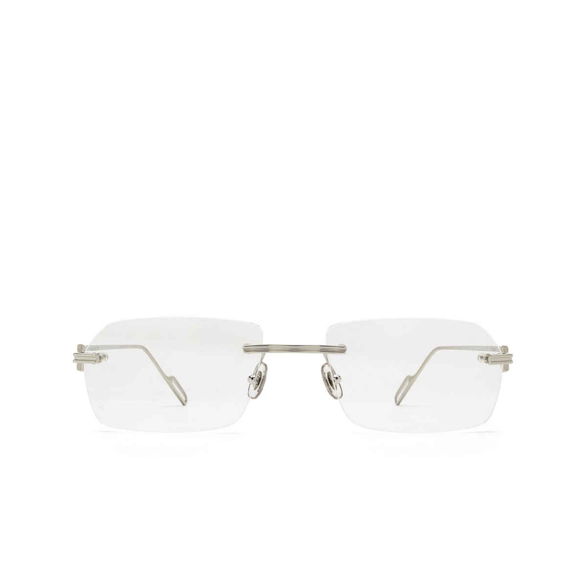 Cartier CT0162O Eyeglasses 002 Silver - front view