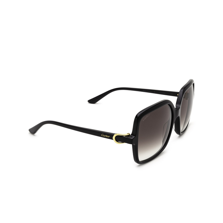 Cartier CT0219S Sunglasses 001 black - 2/4
