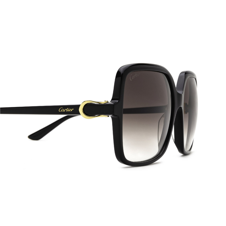 Cartier CT0219S Sunglasses 001 black - 3/4