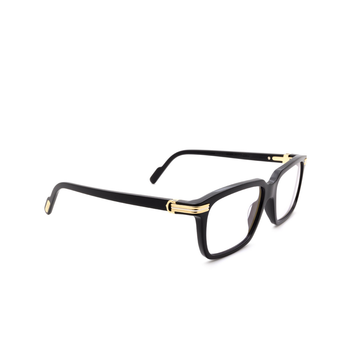 Cartier CT0220S Sunglasses 006 Black - three-quarters view