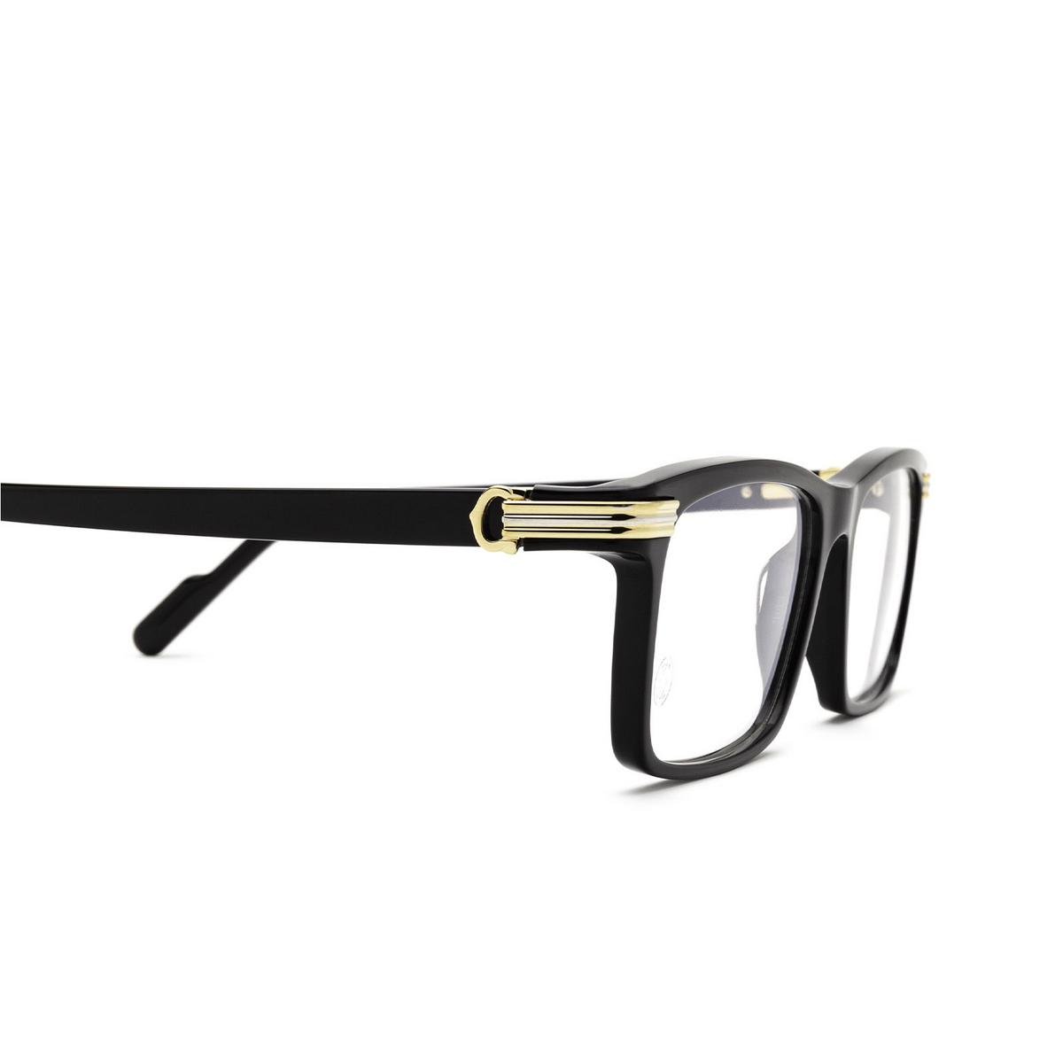 Cartier CT0222O Eyeglasses 001 Black - product thumbnail 3/4