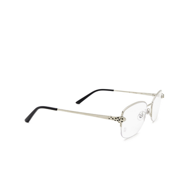 Cartier CT0235O Korrektionsbrillen 002 silver - Dreiviertelansicht