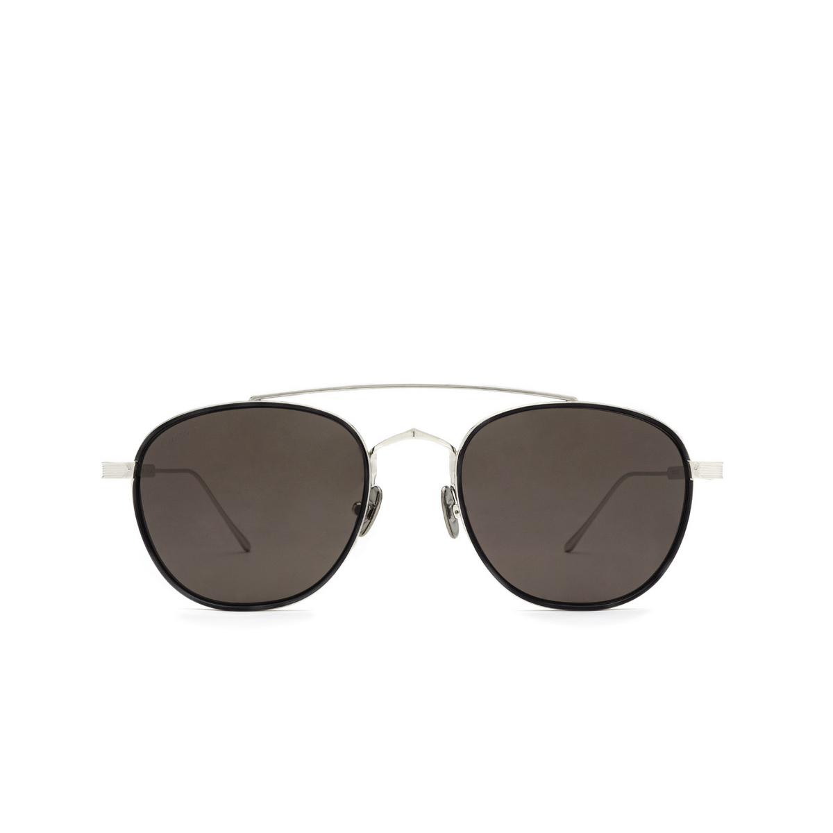 Cartier® Square Sunglasses: CT0251S color Silver 003 - front view.