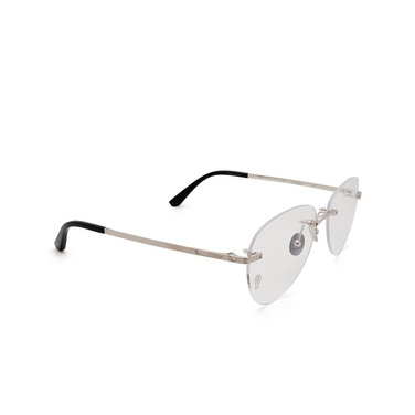 Cartier CT0254O Korrektionsbrillen 002 silver - Dreiviertelansicht