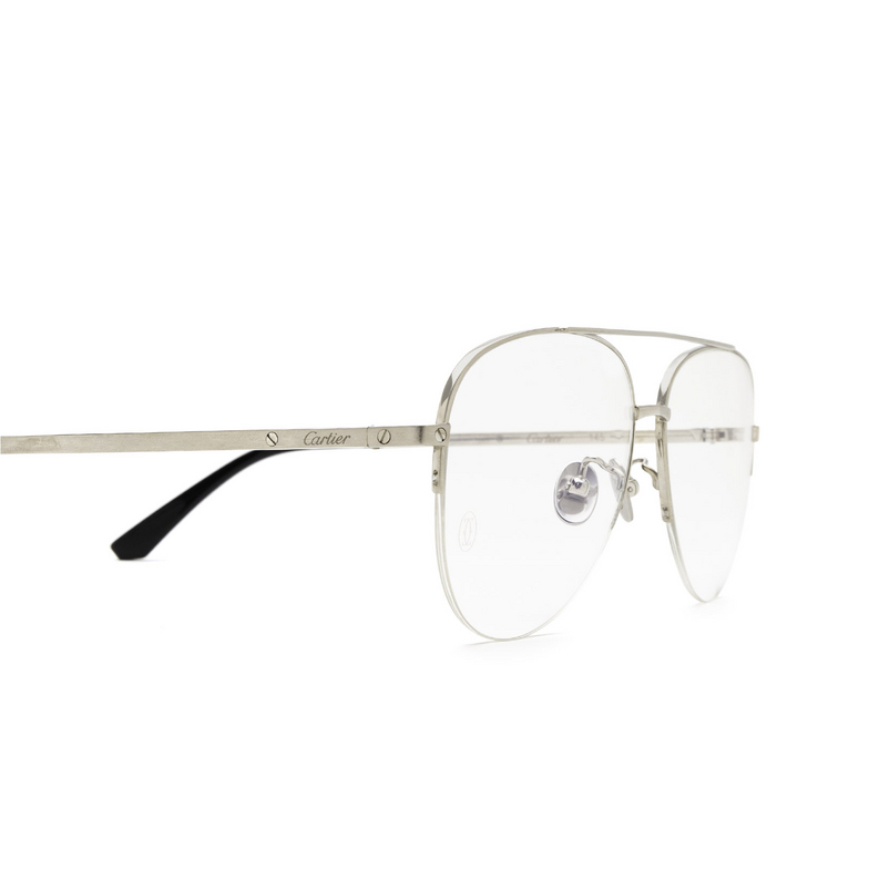 Cartier CT0256O Eyeglasses 002 silver - 3/4