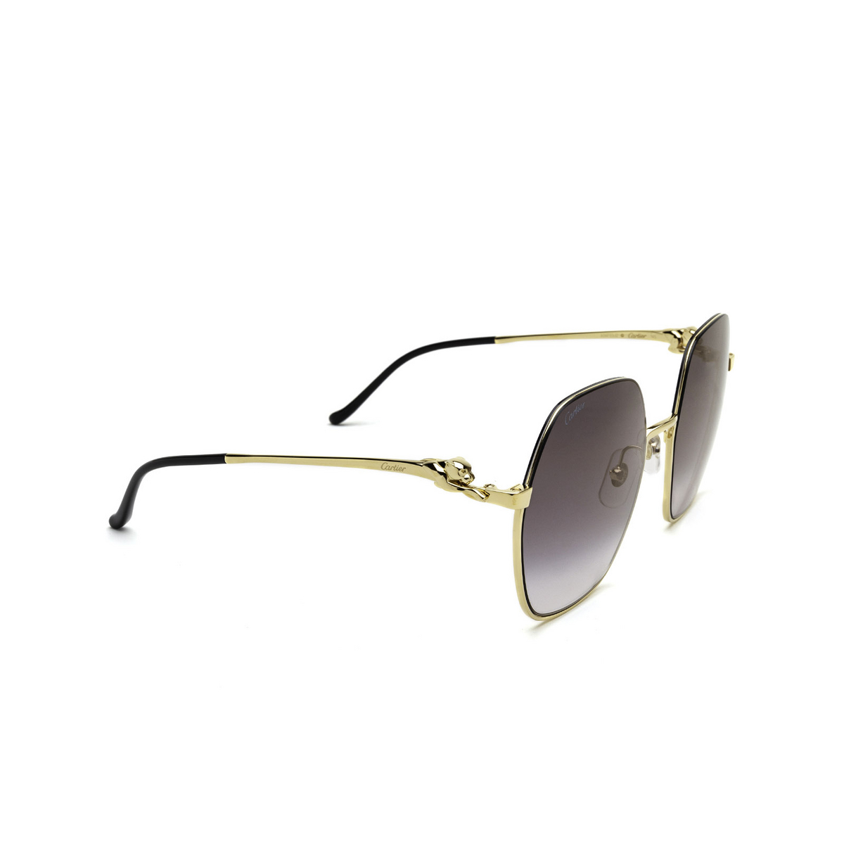Cartier CT0267S Sunglasses 001 Gold - three-quarters view