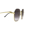 Gafas de sol Cartier CT0267S 001 gold - Miniatura del producto 3/4