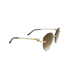 Cartier CT0269S Sunglasses 002 gold - product thumbnail 2/5
