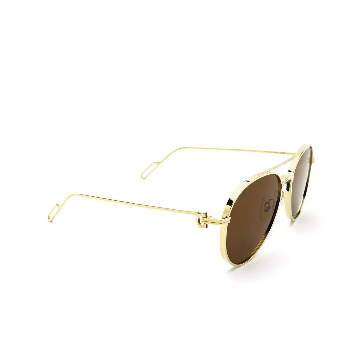 Cartier CT0273S Sunglasses 002 Gold - three-quarters view