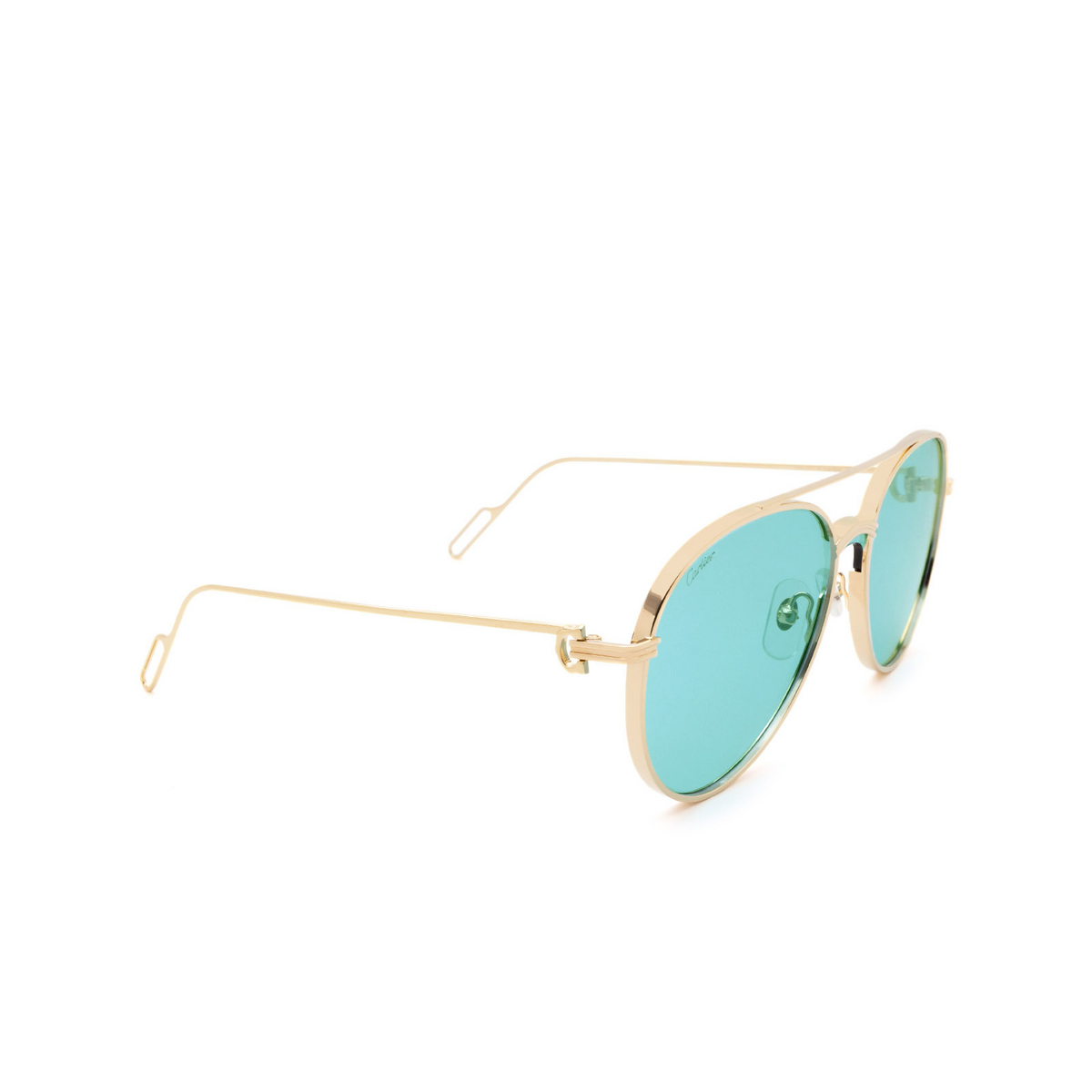 Cartier CT0273S Sunglasses 003 Gold - three-quarters view