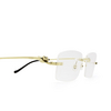 Gafas graduadas Cartier CT0281O 003 gold - Miniatura del producto 3/5