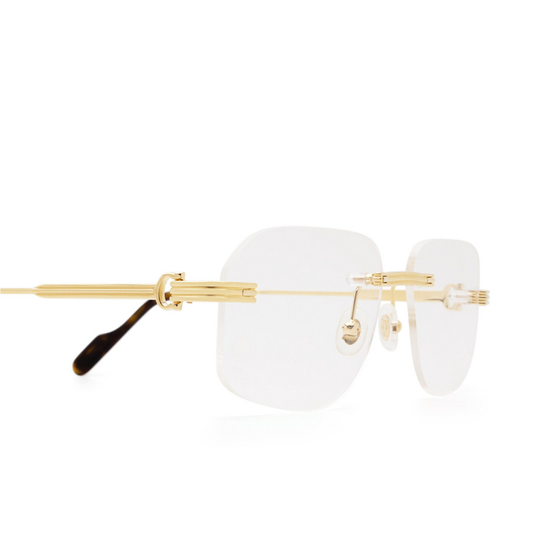 Gafas graduadas Cartier CT0284O 002 gold - 3/5