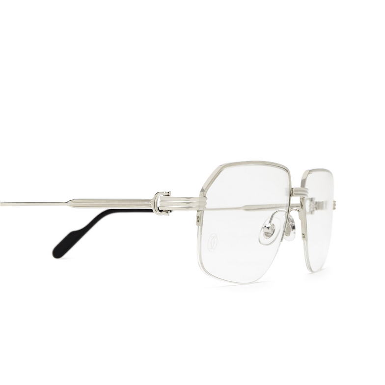 Cartier CT0285O Eyeglasses 001 silver - 3/4