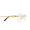 Gafas graduadas Cartier CT0290O 001 gold - Miniatura del producto 3/5