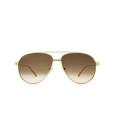 Occhiali da sole Cartier CT0298S 007 gold - frontale