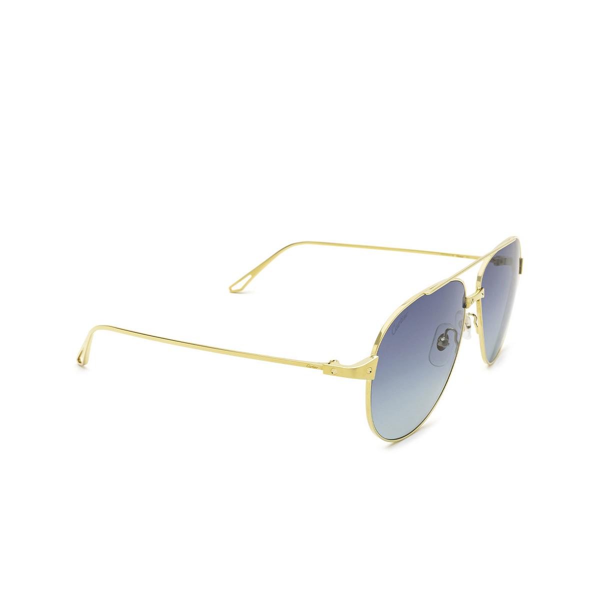 Cartier CT0298S Sunglasses 009 Gold - three-quarters view