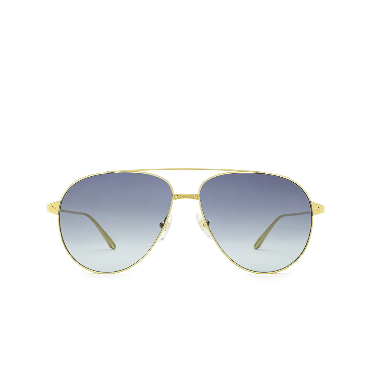 Cartier® Aviator Sunglasses: CT0298S color Gold 009 - front view.