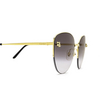 Cartier CT0301S Sunglasses 001 gold - product thumbnail 3/5