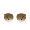 Cartier CT0301S Sunglasses 002 gold - product thumbnail 1/4