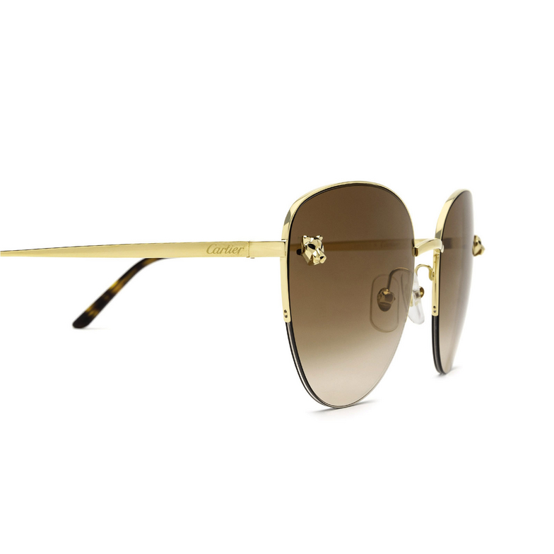 Cartier CT0301S Sunglasses 002 gold - 3/4