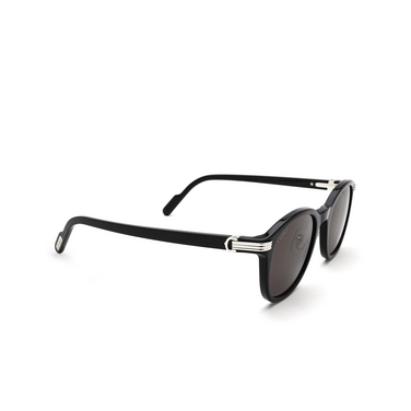 Cartier CT0302S Sunglasses 001 black - three-quarters view