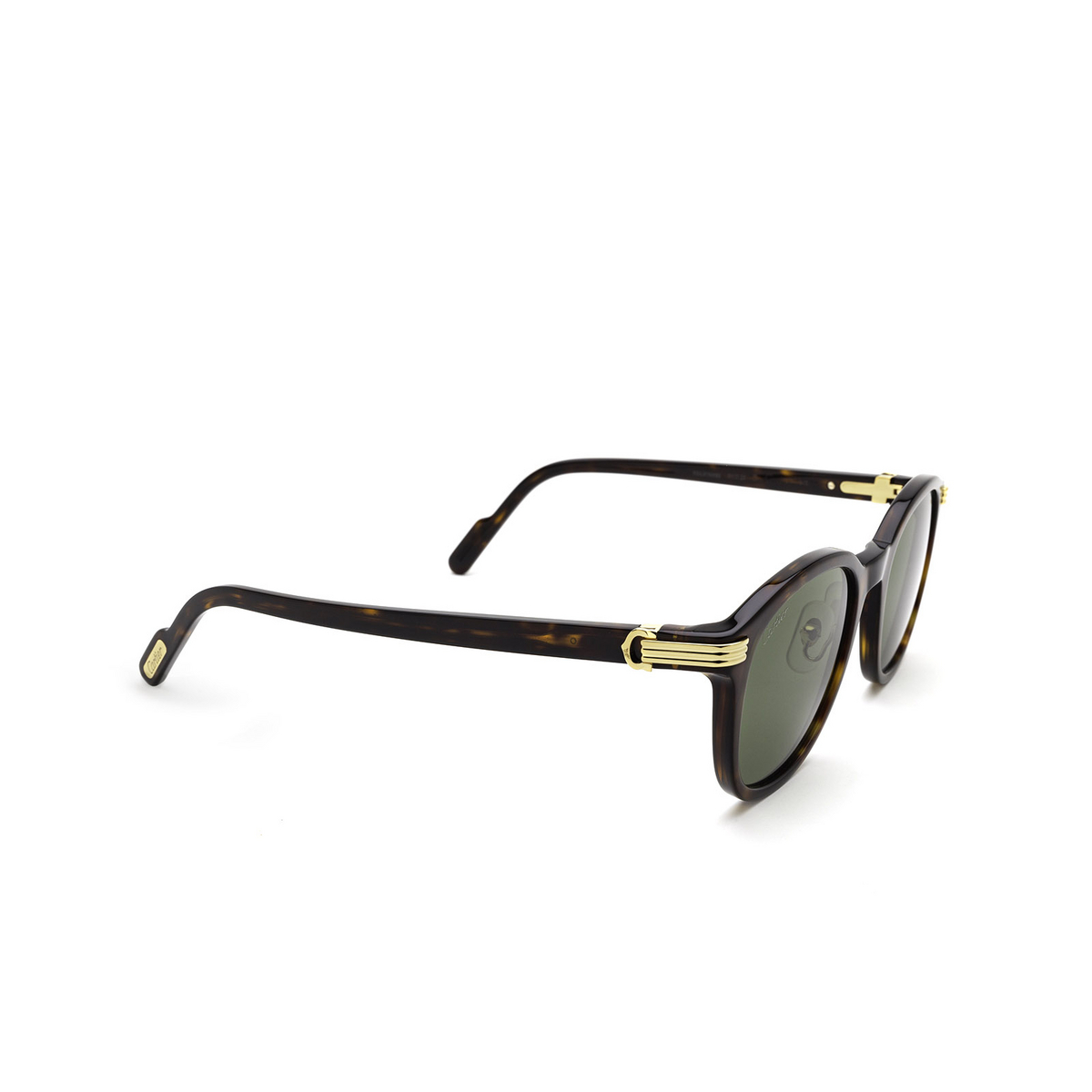 Cartier CT0302S Sunglasses 002 Havana - three-quarters view