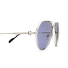 Cartier CT0303S Sunglasses 003 silver - product thumbnail 3/4