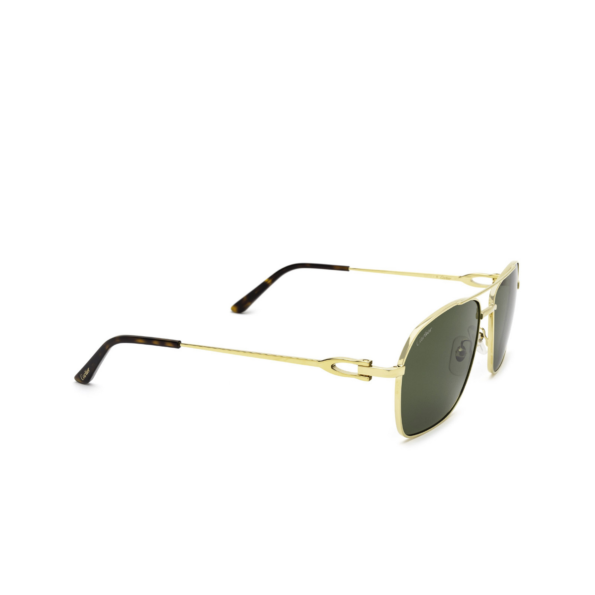 Cartier CT0306S Sunglasses 002 Gold - three-quarters view
