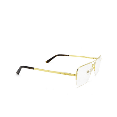 Gafas graduadas Cartier CT0308O 003 gold - Vista tres cuartos