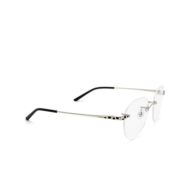 Cartier CT0309O Korrektionsbrillen 002 silver - Dreiviertelansicht
